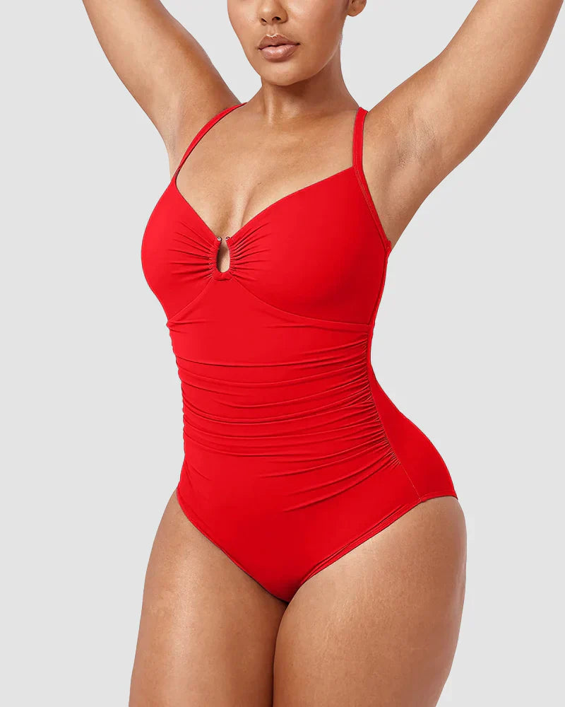 Shesways® Sculpt & Shine U-Ring Shaping Swimsuit