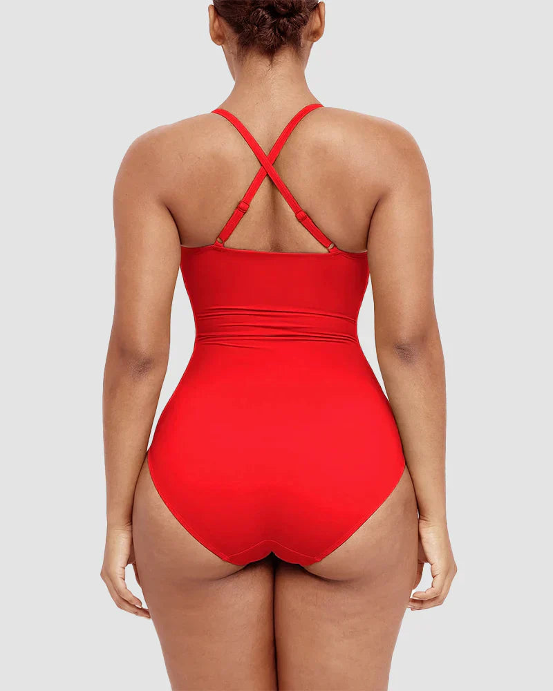 Shesways® Sculpt & Shine U-Ring Shaping Swimsuit