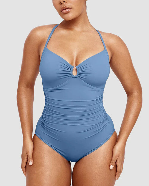 Shesways® Sculpt & Shine U-Ring Shaping Swimsuit