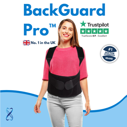BackGuard Pro | Ultra-Durable Full Back Support Belt with Adjustable Suspenders