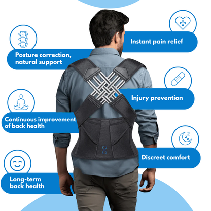 BackGuard Pro | Ultra-Durable Full Back Support Belt with Adjustable Suspenders