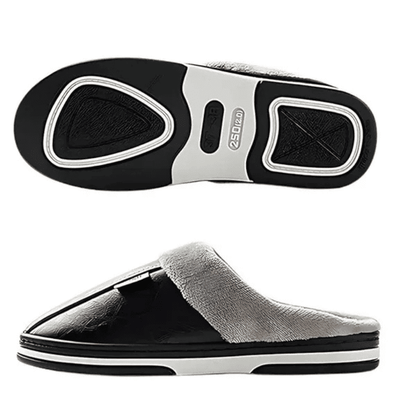 Orthopaedic Leather Slippers – Lined Interior [Odour-neutral]