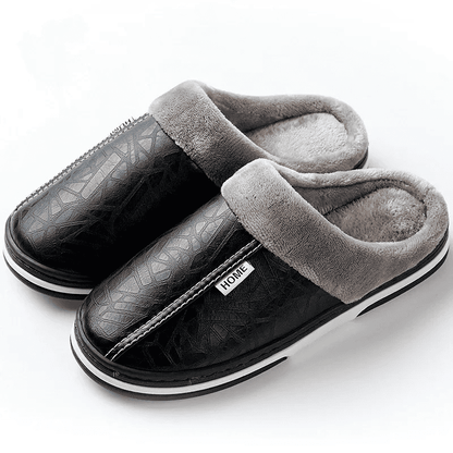 Orthopaedic Leather Slippers – Lined Interior [Odour-neutral]